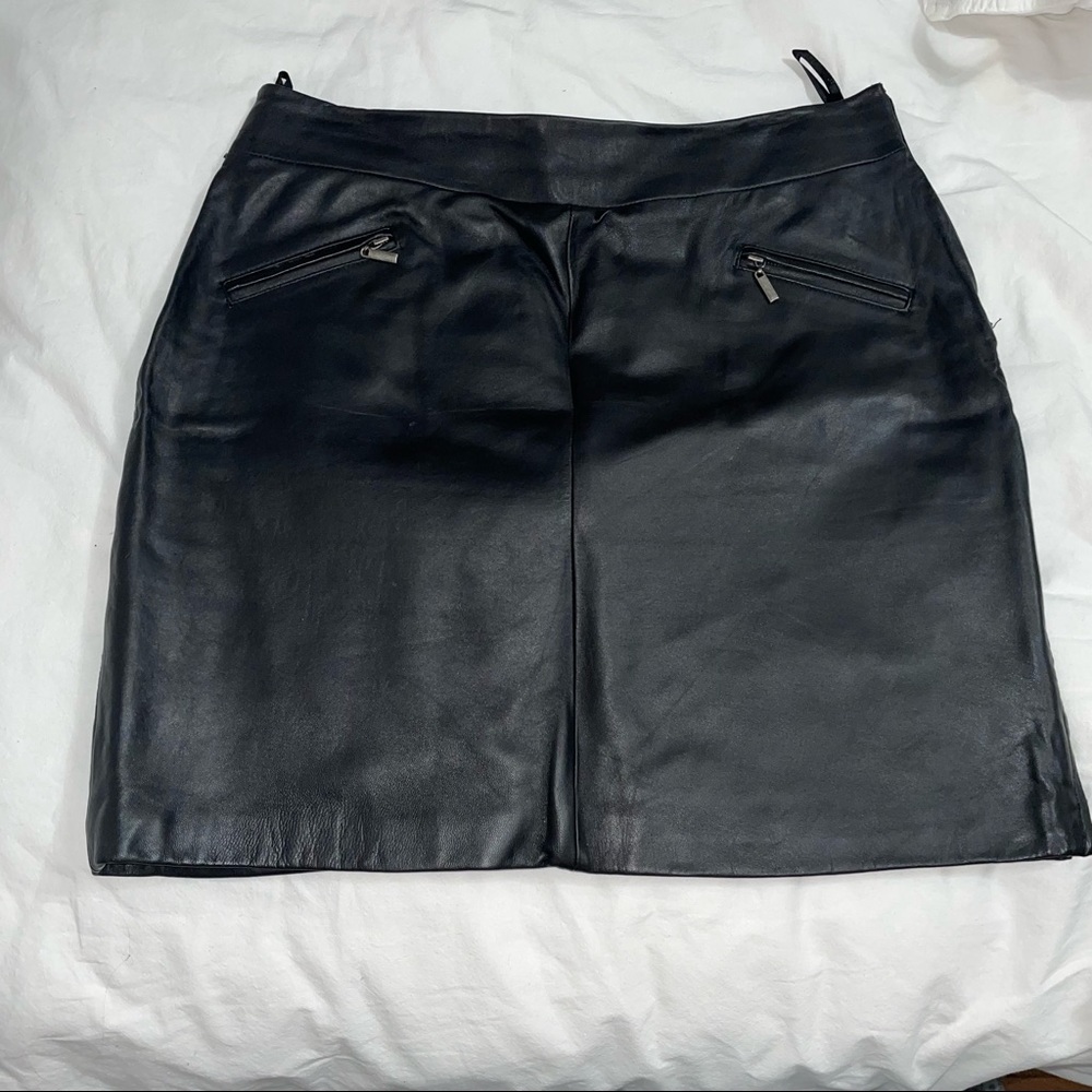 Leather skirt